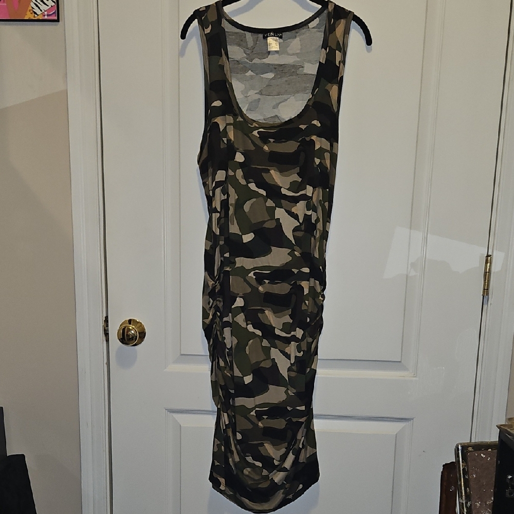 Venus Camo Sleeveless Dress Sz 2x Nwot